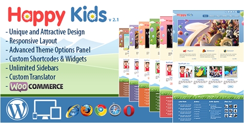 ThemeForest - Happy Kids v2.1 - Children WordPress Theme