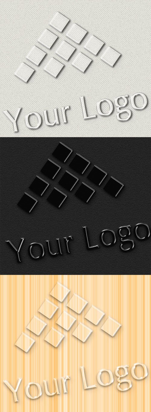Logo Mock-ups - Glass Style - Creativemarket 4457