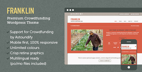 ThemeForest - Franklin v1.6.3 - Wordpress Crowdfunding Theme