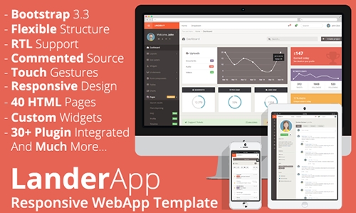 LanderApp - Responsive Admin Template