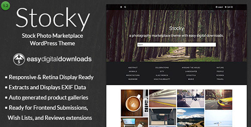 ThemeForest - Stocky v1.2.1 - A Stock Photography Marketplace Theme