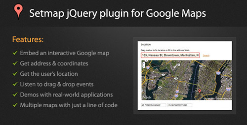 CodeCanyon - Setmap jQuery Plugin for Google Maps v1.0