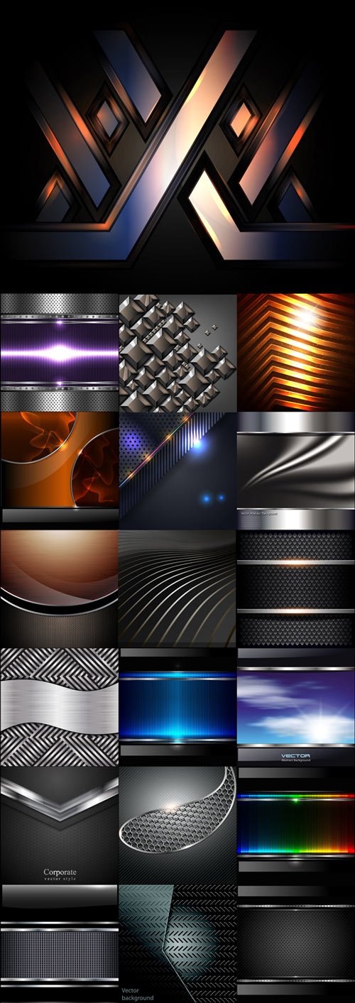 Metallic backgrounds pattern picture