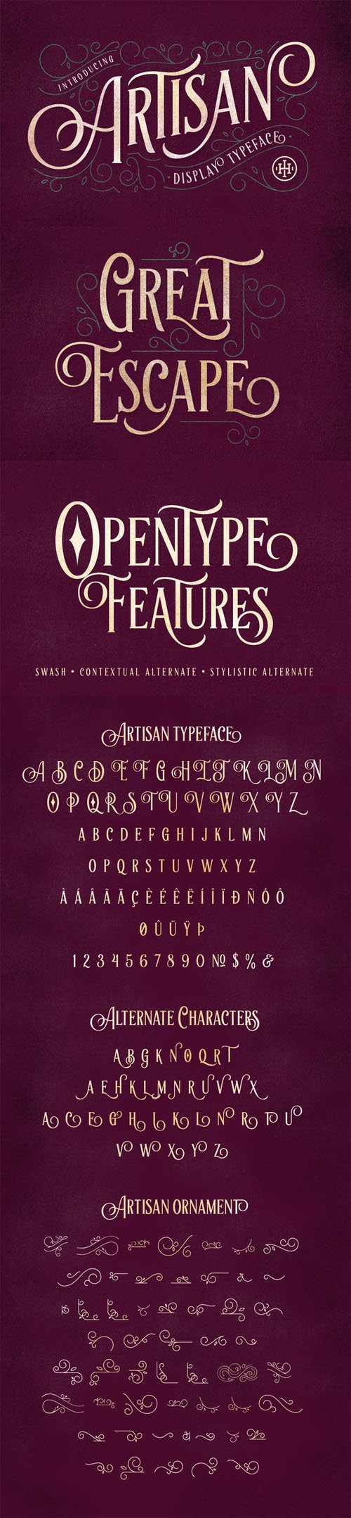artisan display typeface download free