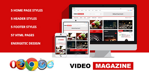 ThemeForest - Video Magazine - HTML Magazine Template - FULL