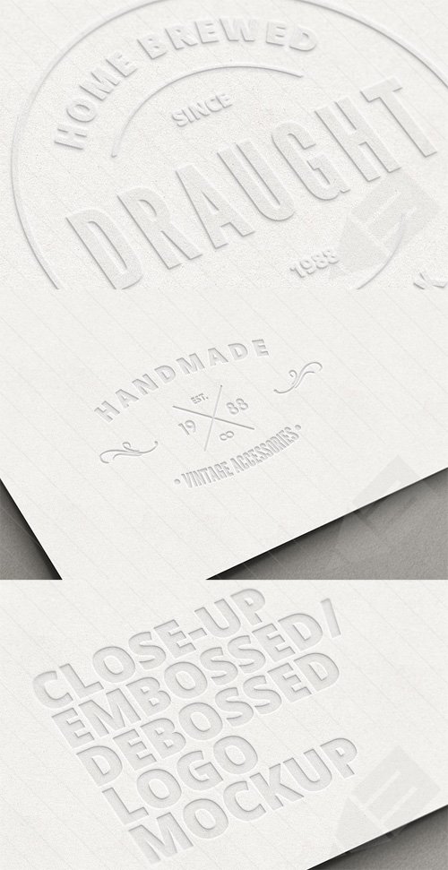 Download Close-up Embossed Debossed Logo Mockup PSD » NitroGFX ...