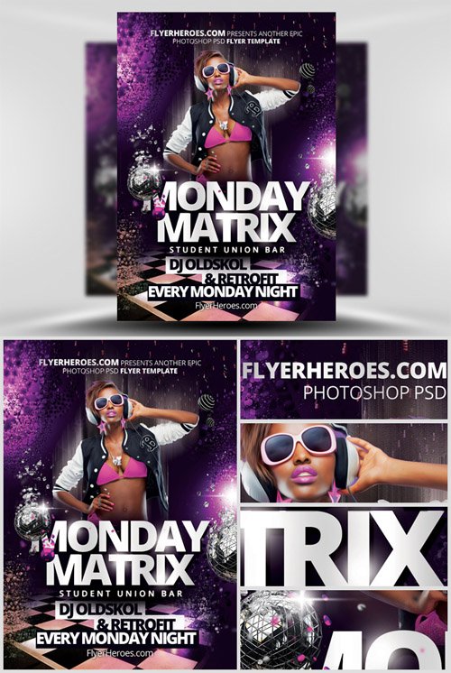 Monday Matrix Flyer Template