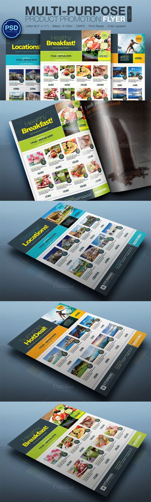 Multipurpose Product Promotion Flyer - Creativemarket 162612