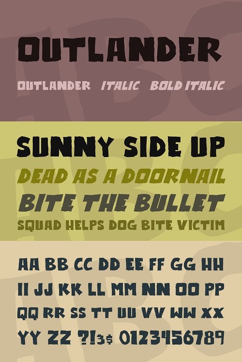 Outlander Font Style