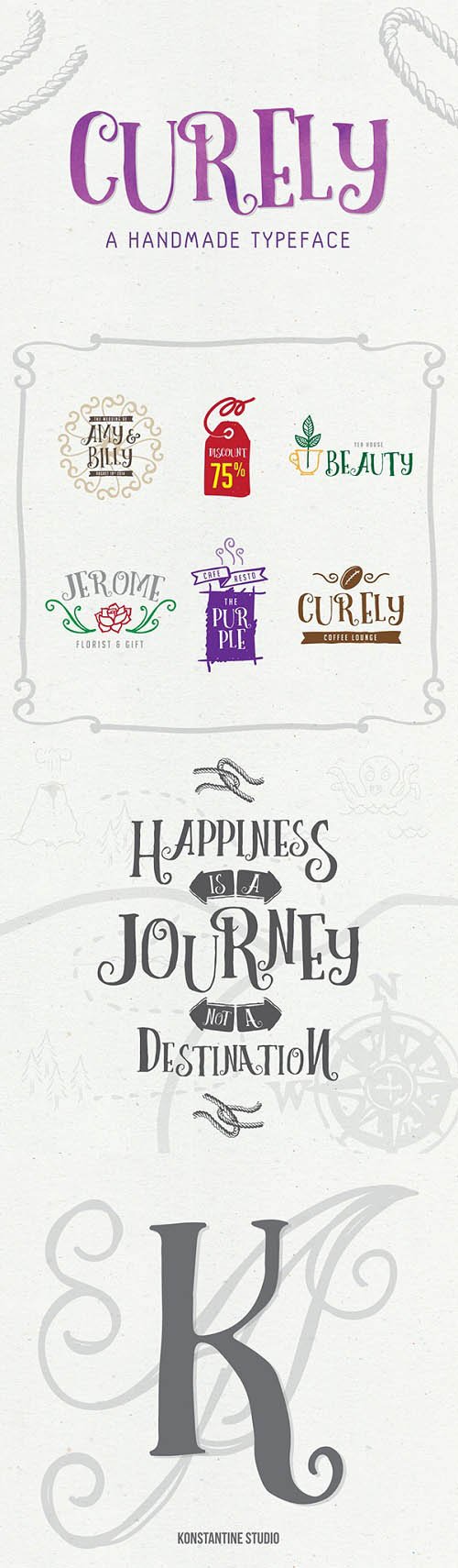 Curely Typeface Font Style