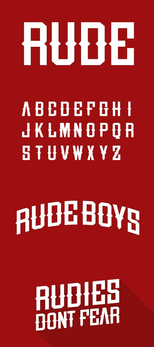 Rude Font Style