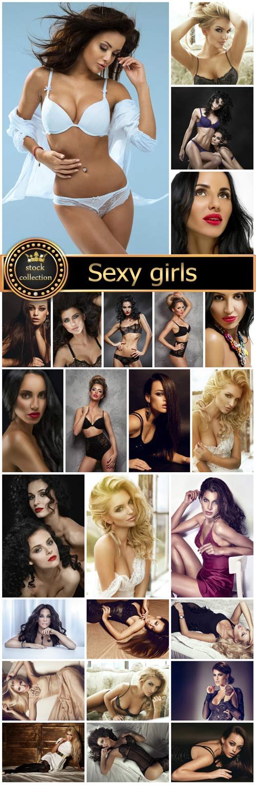 Sexy girls, beautiful women - Stock Photo
