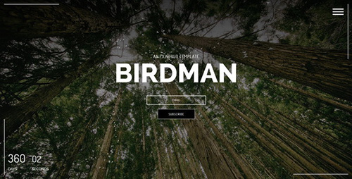 ThemeForest - Birdman v1.0 - Responsive Coming Soon Page - FULL