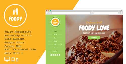 ThemeForest - Foody - Responsive Restaurant HTML5 Template - RIP