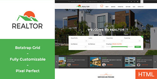 ThemeForest - Realtor - Real Estate HTML Template - RIP