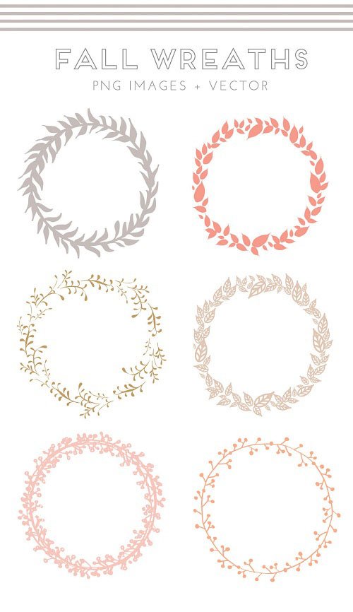 Fall Wreaths PNG