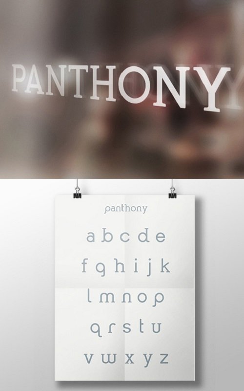 Panthony Font Style