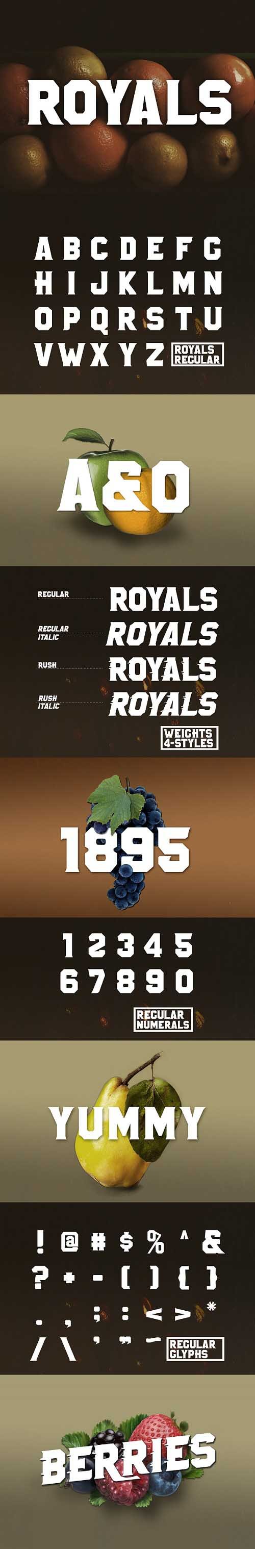 Royals Font Style