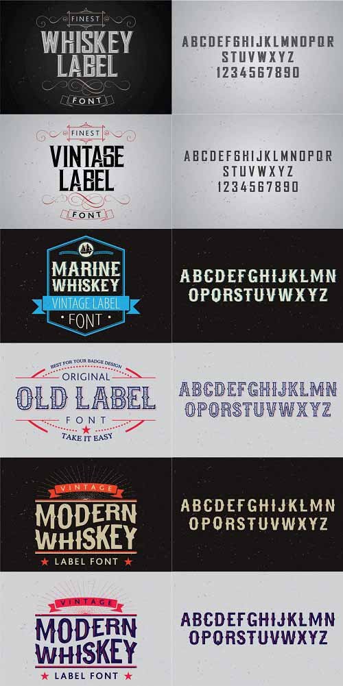 Whiskey Fonts Style BUNDLE