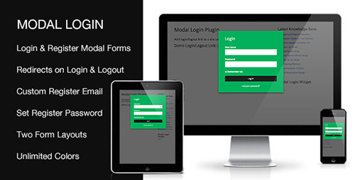 CodeCanyon - Modal Login v1.3.1 - Register Forgotten Wordpress Plugin