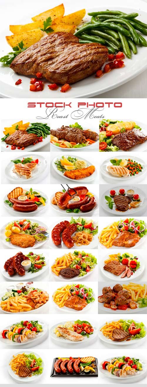 Roast Meat raster graphics