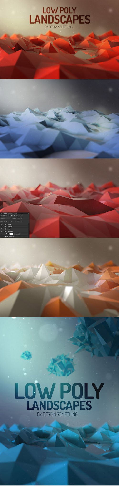 Creativemarket - Low Poly Landscapes 164631