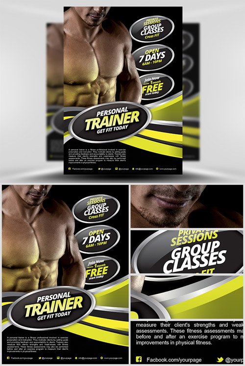Flyer Template PSD - Personal Fitness