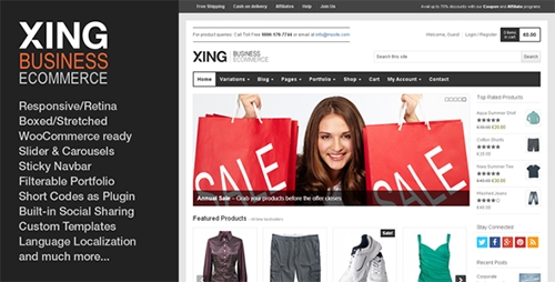 ThemeForest - Xing v1.7.0 - Business / ecommerce WordPress Theme