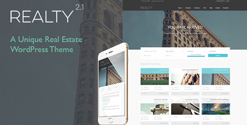 ThemeForest - Realty v2.1 - Unique Real Estate WordPress Theme