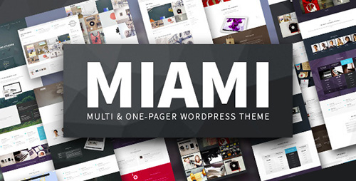 ThemeForest - Miami v1.4.6 - Multi & One Page WordPress Theme