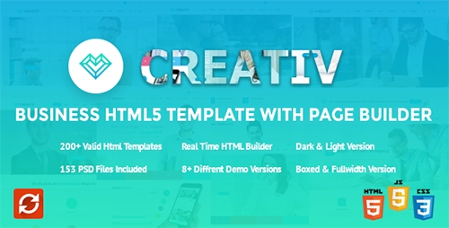 ThemeForest - Creativ v2.0 - Business HTML5 Template with Page Builder