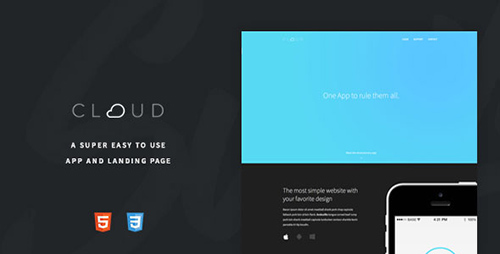 ThemeForest - Cloud v1.1 - An Easy To Use App Landing Page