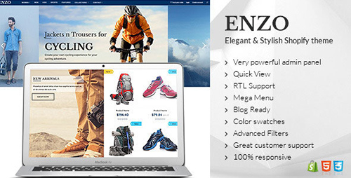 ThemeForest - ENZO v1.0 - Shopify Multi Purpose theme - 12417104