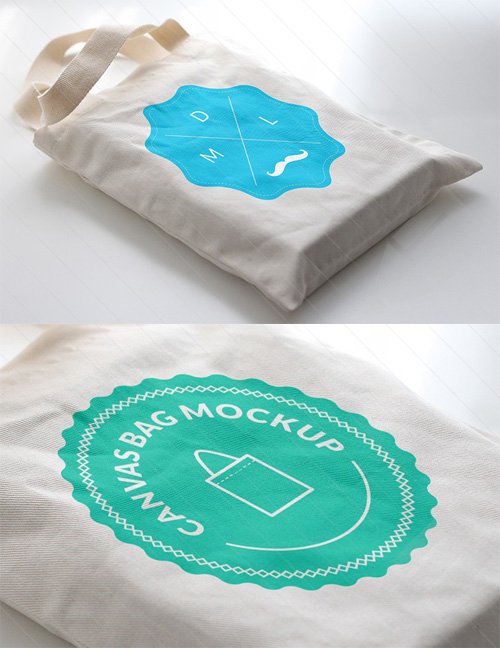 PSD - Canvas Bag Logo Mockup