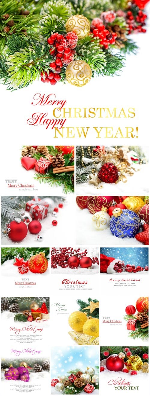 Christmas and New Year, winter stock photo