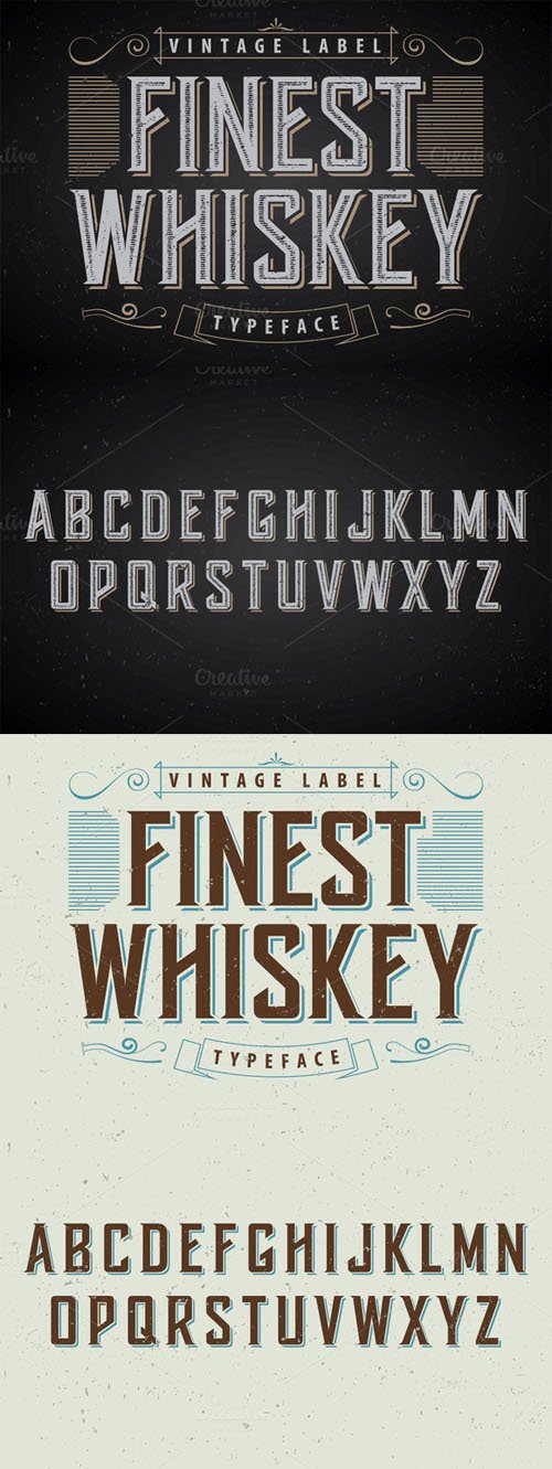Font - Another Whiskey Label