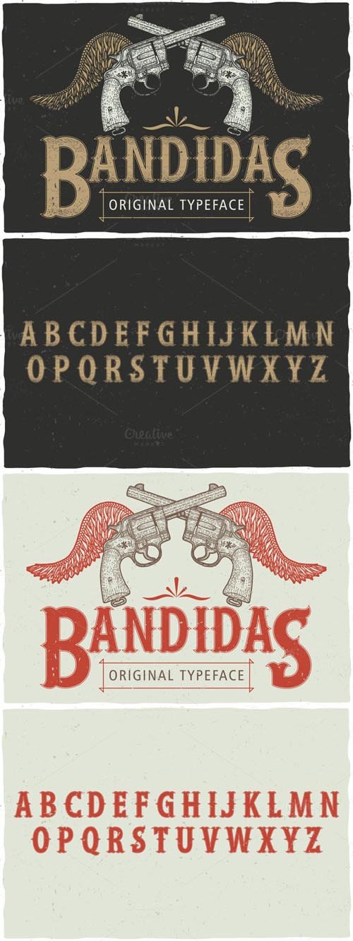 Bandidas Label Font