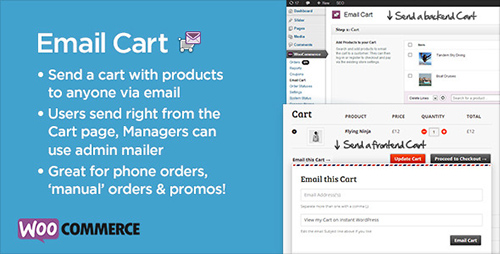 CodeCanyon - Email Cart for WooCommerce v1.17 - 5568059