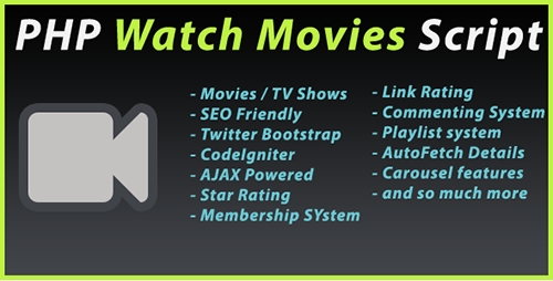 CodeCanyon - PHP Watch Movies Script v2.2 - 4687607