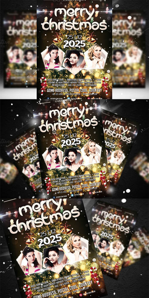 Merry Christmas Flyer Template 5