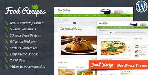 ThemeForest - Food Recipes v2.2 - WordPress Theme - 1923882