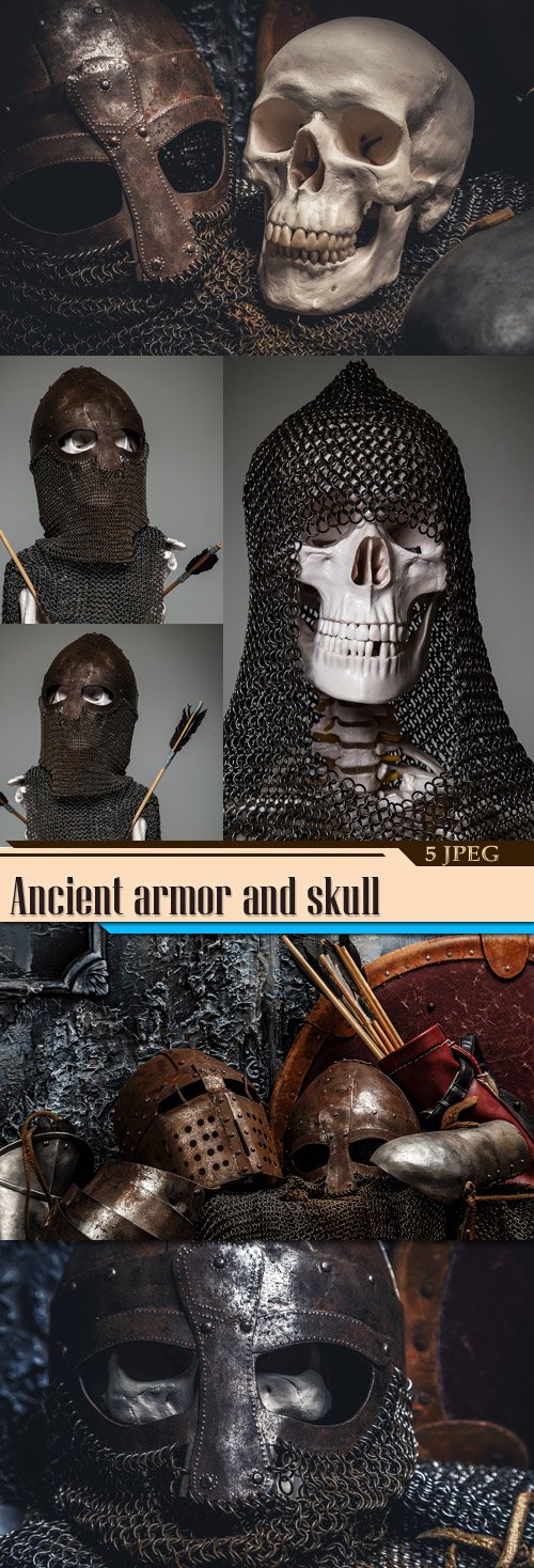 Ancient armor and skull