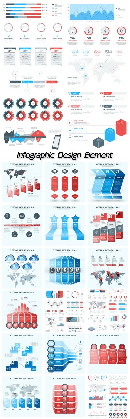 Vector abstract infographic design element