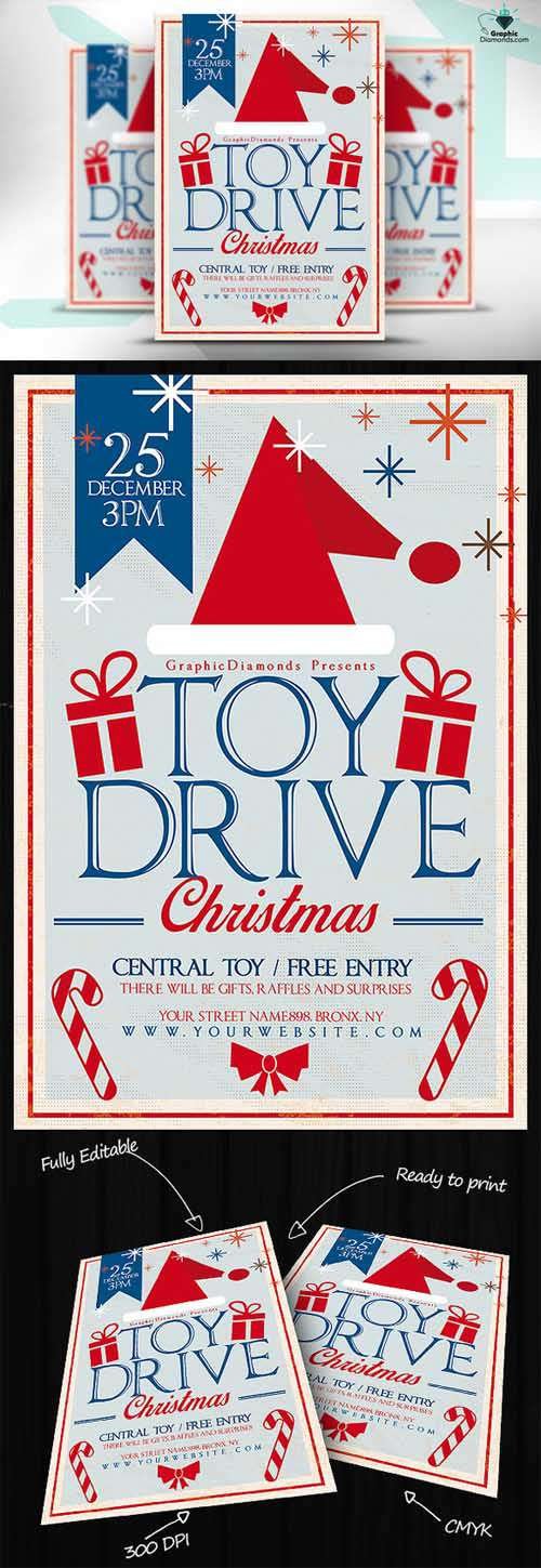 Toy Drive Christmas Flyer - 469017