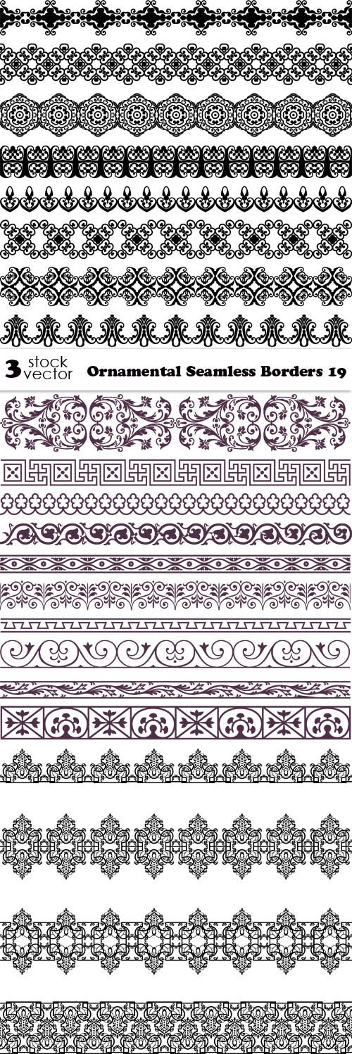 Vectors - Ornamental Seamless Borders 19