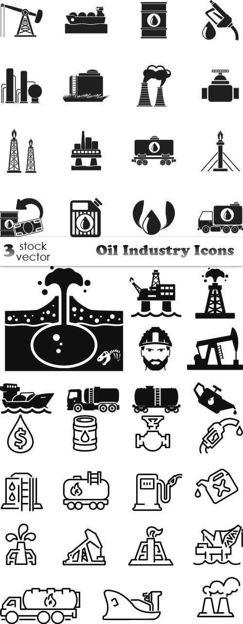 Vectors - Oil Industry Icons
