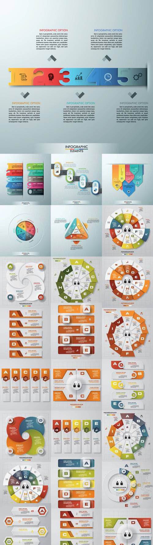 Infographic and diagram business design 2