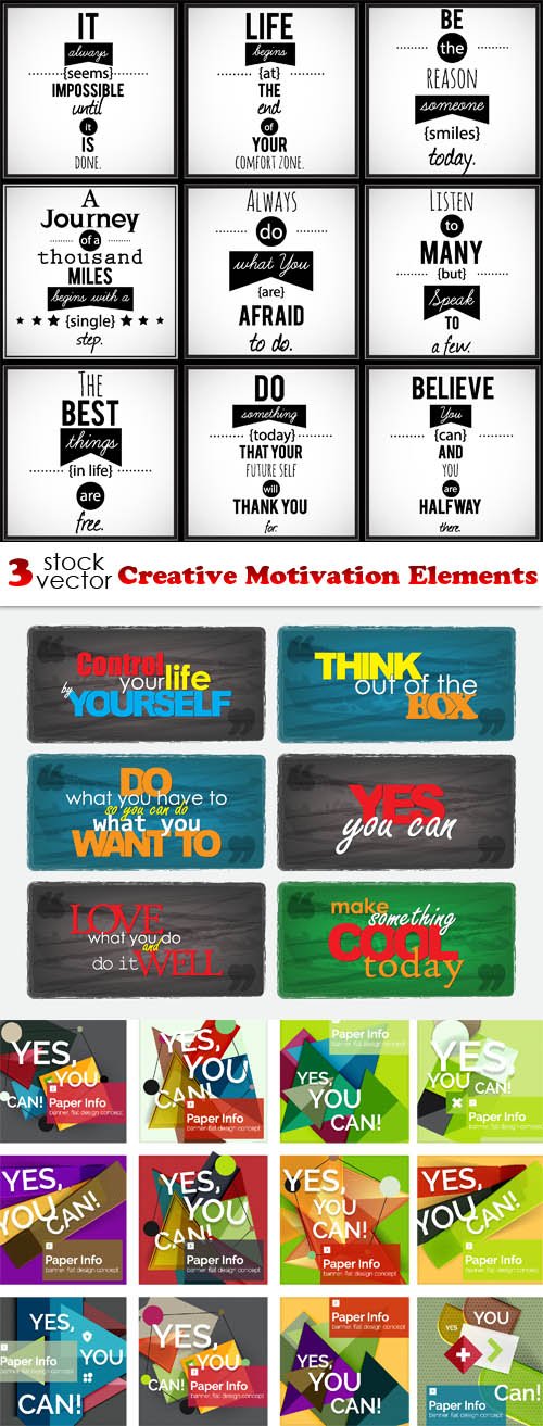 Vectors - Creative Motivation Elements