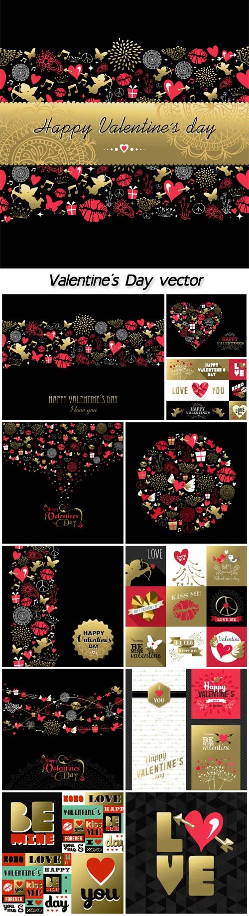 Valentine's Day Hearts Love Backgrounds