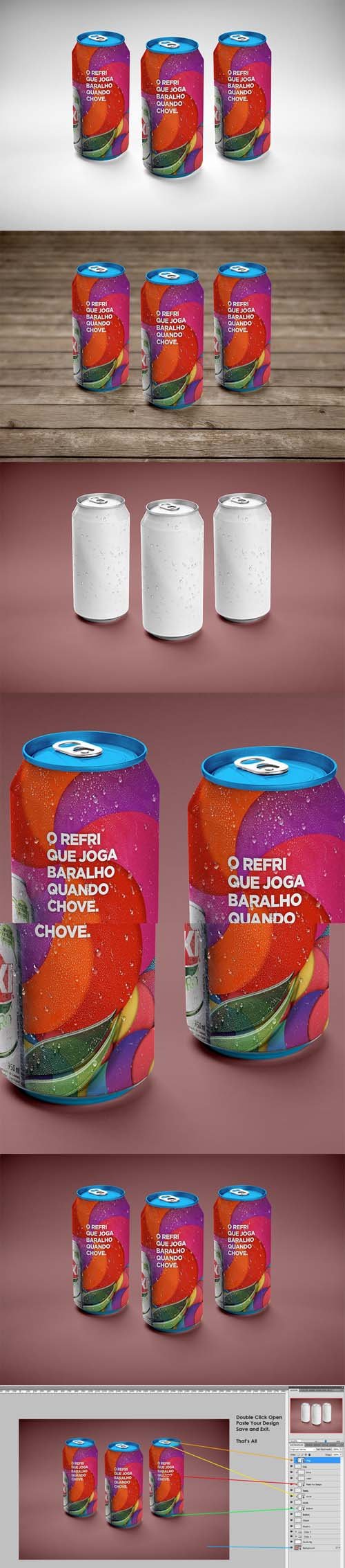 Photorealistic Soda Can Mockup 484248